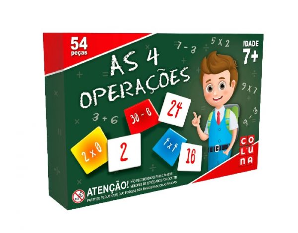 Jogo Infantil Educativo 4 Operações Matemáticas +7 Anos Coluna 0904