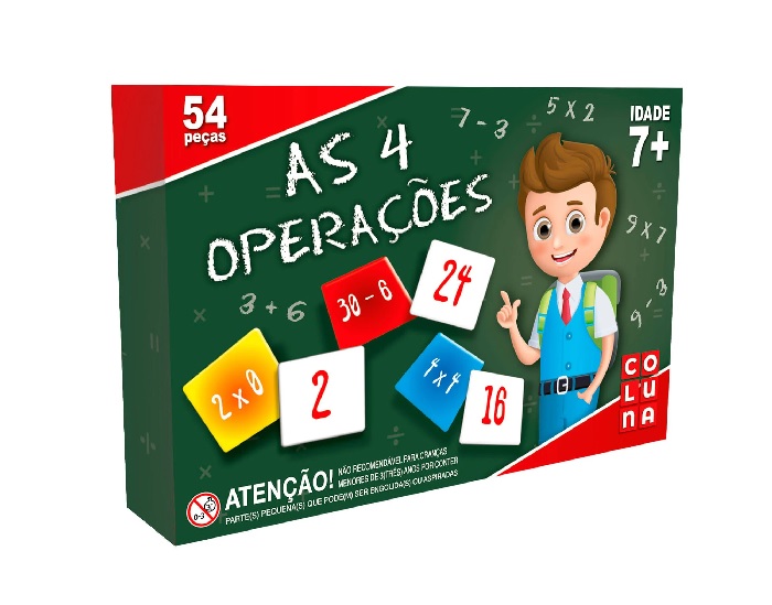 Jogo Infantil Educativo 4 Operações Matemáticas +7 Anos Coluna