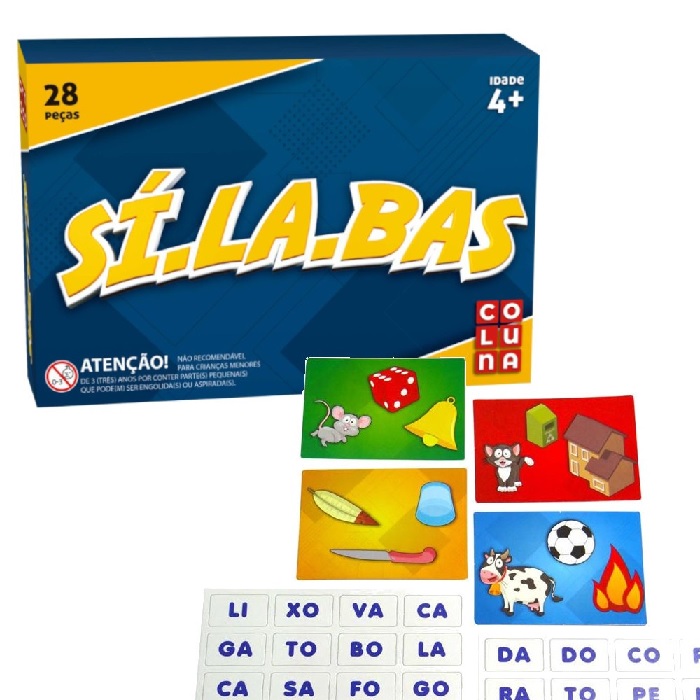 Jogo das sílabas: Legumes  atividades e jogos educativos