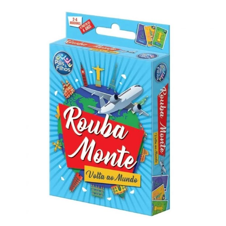 Jogo Rouba Monte 55 Cartas Volta Ao Mundo – Pais & Filhos 7533 ...