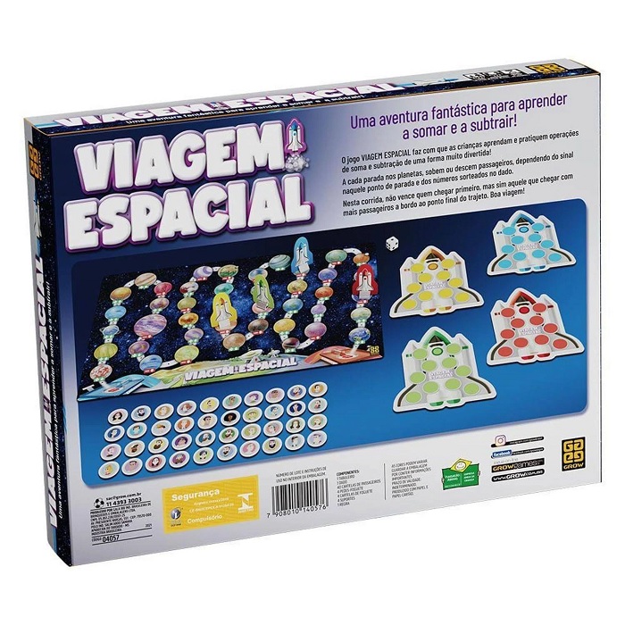 Jogo Viagem Espacial + 4 Anos Grow 04057 - Papelaria Criativa