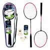 Kit Badminton Jogo de Peteca Com 2 Raquetes + 6 anos - Art Sport BS295-XC199