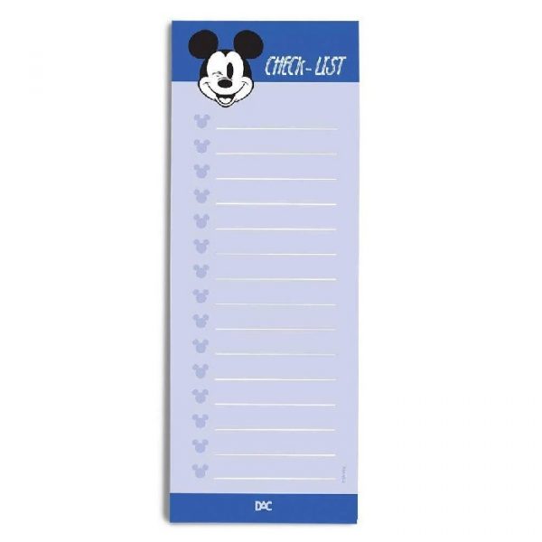 Kit Bloquinhos de Anotações Mickey Mouse Para Caderno Smart 20 Folhas 90grs Dac 3759