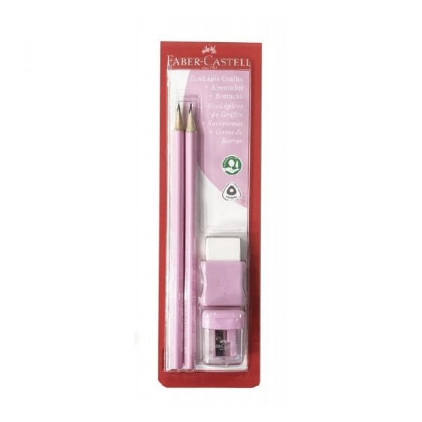 Kit Cartela Combo Rosa Pastel Faber Castell SM1205PASTELAPR