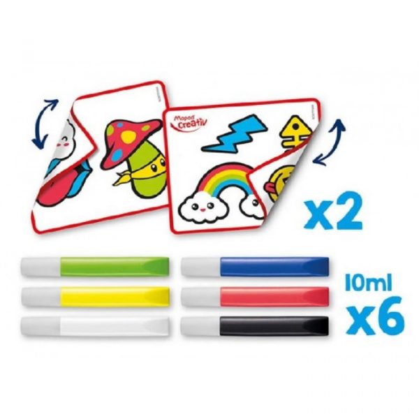 Kit Creativ Board Mini Box Stickers Gel Maped 907012