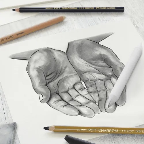 KIT DESENHO FABER CASTELL CHARCOAL SKETCH 07 PECAS 114002