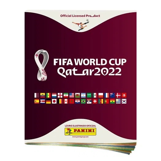 Kit Álbum Copa do Mundo Qatar 2022 + 50 Figurinhas Editora Panini