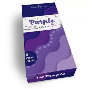 Kit Lover Purple 9 Peças Faber Castell KIT/PURPLEL