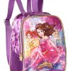 Kit Mochila Carrinho + Estojo + Lancheira Clio Style Princesas Mágicas PR3527K