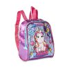Kit Mochila Carrinho + Estojo + Lancheira Clio Style Unicórnio UN3517K
