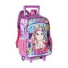 Kit Mochila Carrinho + Estojo + Lancheira Clio Style Unicórnio UN3517K