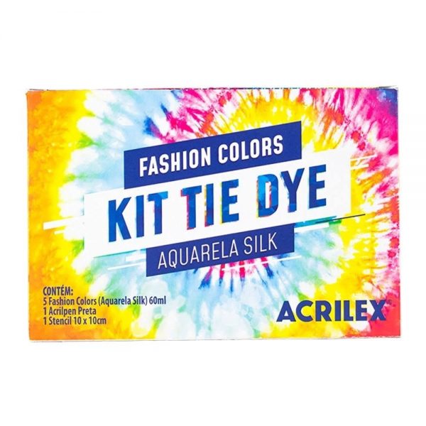 Kit Tie Dye Fashion Colors Aquarela Silk - Acrilex