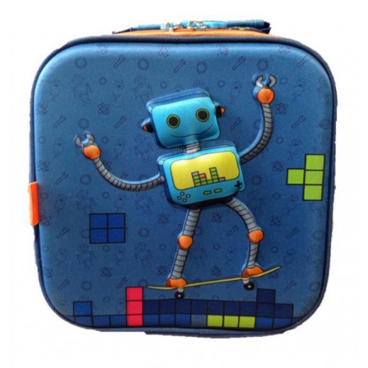 Lancheira Infantil Yins Kids Robo/Foguete 3D Sortidos YS42078LA