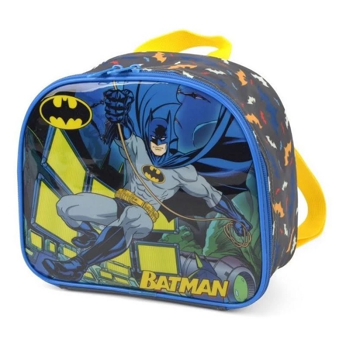 Lancheira Luxcel Batman Cinza LA37933CZ - Papelaria Criativa