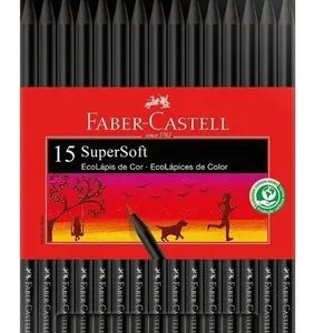 Lapis De Cor Faber Castell 15 Cores Super Soft Cores Quentes 120715SOFTCQ