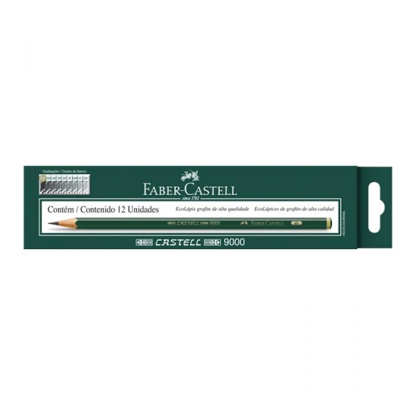 Lapis Grafite Faber Castell 9000 6B