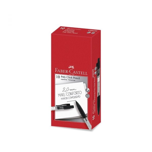 Lapiseira Faber Castell 2.0 Poly Click Pencil Preto LP20CPP