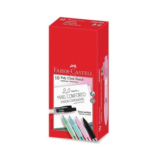 Lapiseira Faber Castell 2.0 Poly Click Pencil Sortidos LP20CPMIX