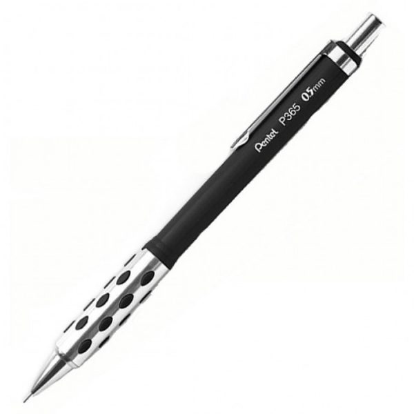 LAPISEIRA PENTEL 0.5 P360 SOFT GRIP PRETA P365A