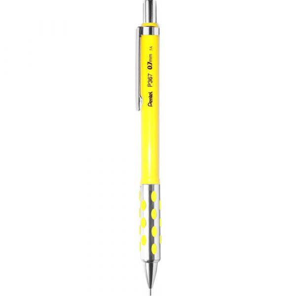 LAPISEIRA PENTEL 0.7 P360 SOFT GRIP AMARELO P367G