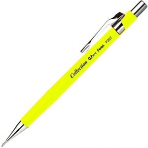 Lapiseira Pentel 0.7mm Amarelo Neon P207 Legítima P207FGPB6