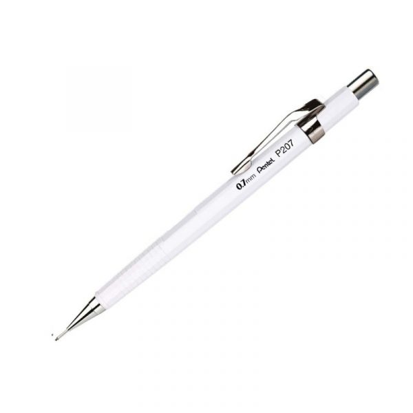 Lapiseira Pentel 0.7mm Branco P207 Legítima P207WPB