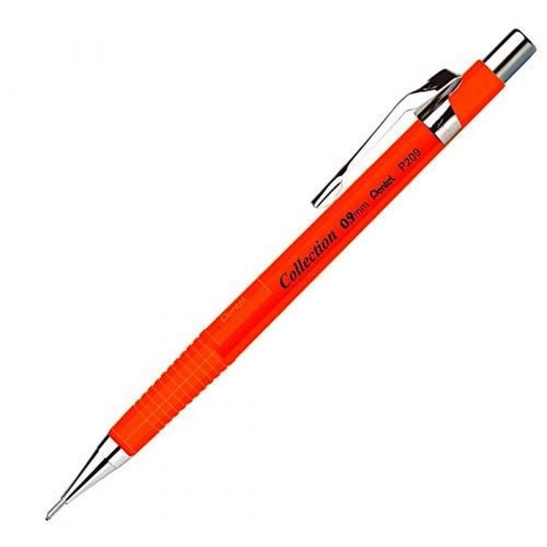 Lapiseira Pentel 0.9mm Laranja Fluorecente P209 Legítima P209FFPB