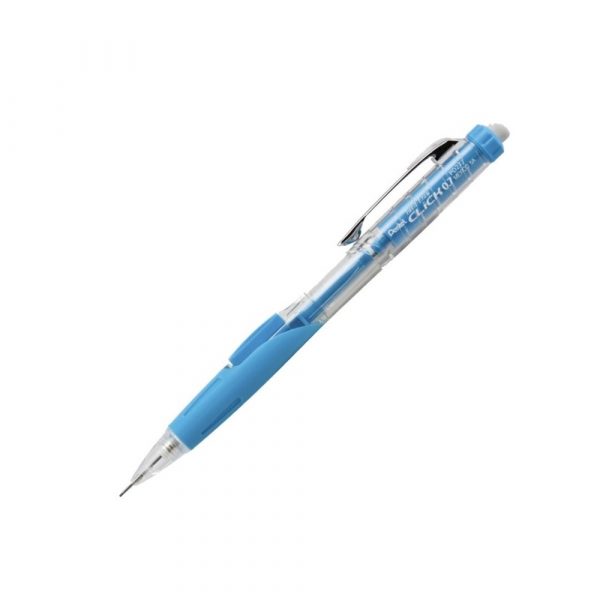 Lapiseira Pentel Twist Erase 0.7mm Cristal Azul Claro Com Botão Avanço PD277TS