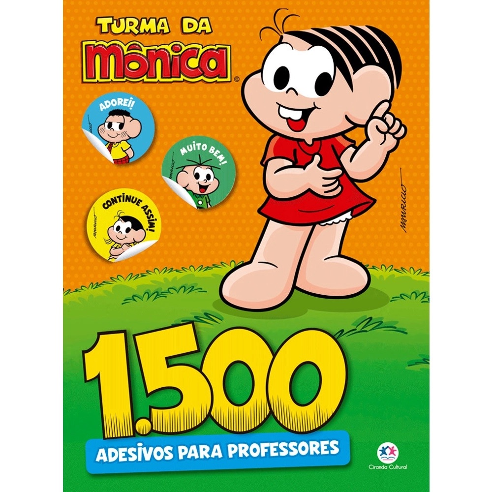 Livro 1500 Adesivos Para Professores Turma Da Mônica Ciranda Cultural Papelaria Criativa 5097