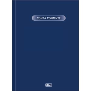 Livro Conta Corrente Capa Dura Pequeno 50fls Tilibra c/ 10 Unidades 120154