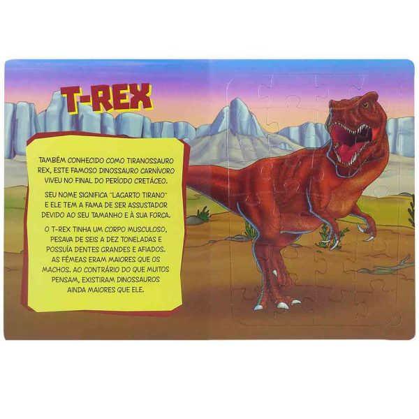 Livro Dinossauros em Quebra-Cabeças