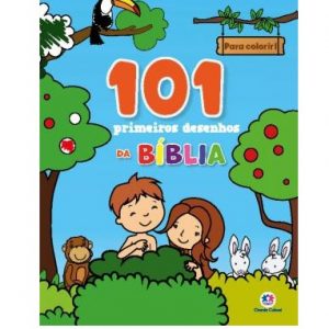 Livro Infantil 101 Primeiros Desenhos Para Colorir Bíblia Ciranda Cultural