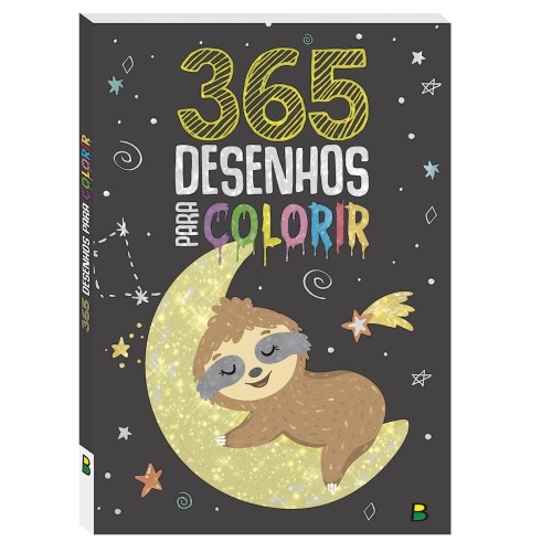 Livro Infantil 365 Desenhos Para Colorir Preto Brasileitura 1144847 -  Papelaria Criativa