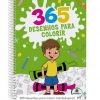 LIVRO INFANTIL 365 DESENHOS PARA COLORIR VERDE ESPIRAL BRASILEITURA