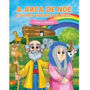 Livro Infantil A Arca de Noé e Outras Histórias da Bíblia Para Colorir Ciranda Cultural