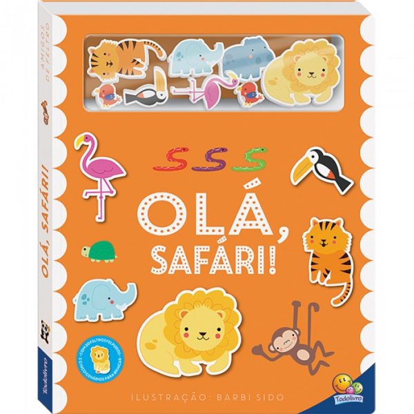 Livro Infantil Amigos Da Fazenda Olá, Safari! Todo Livro 1156322
