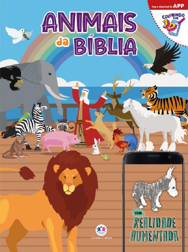 Livro Infantil Animais Da Bíblia Para Colorir Ciranda Cultural