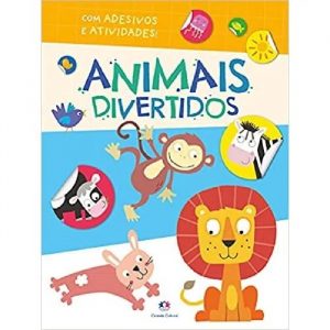 Livro Infantil Animias Divertidos Adesivos e Atividades Ciranda Cultural