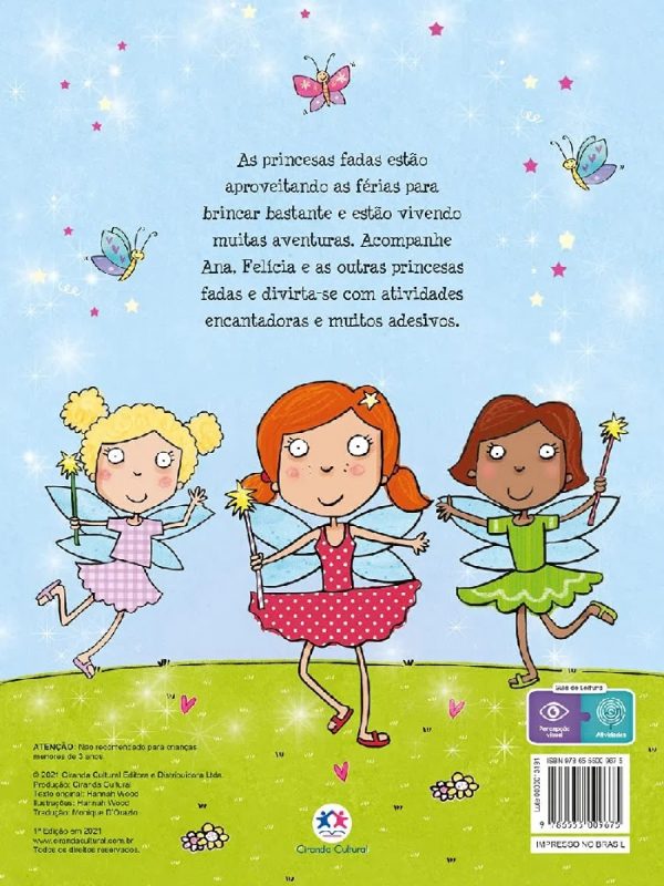 Livro Infantil As Aventuras Das Fadas Adesivos e Atividades Ciranda Cultural