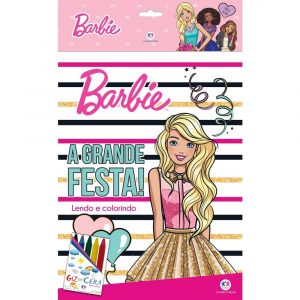 Livro Infantil Barbie A Grande Festa Lendo E Colorindo Ciranda Cultural