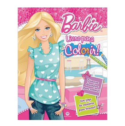 Barbie Mundo Colorido Livro de Colorir