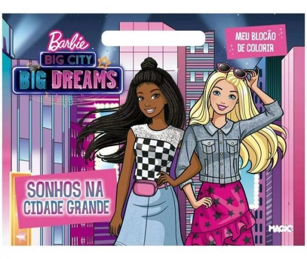 Livro Infantil Barbie Sonhos Na Cidade Grande Meu Blocão De Colorir Ciranda Cultural