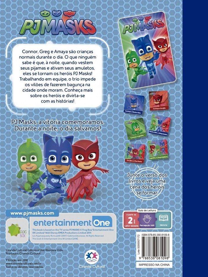 Livro Infantil Box PJ Masks Histórias de Aventura Ciranda Cultural