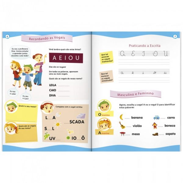 Livro Infantil Cartilha de Alfabetização Escolinha Todo Livro 1103695
