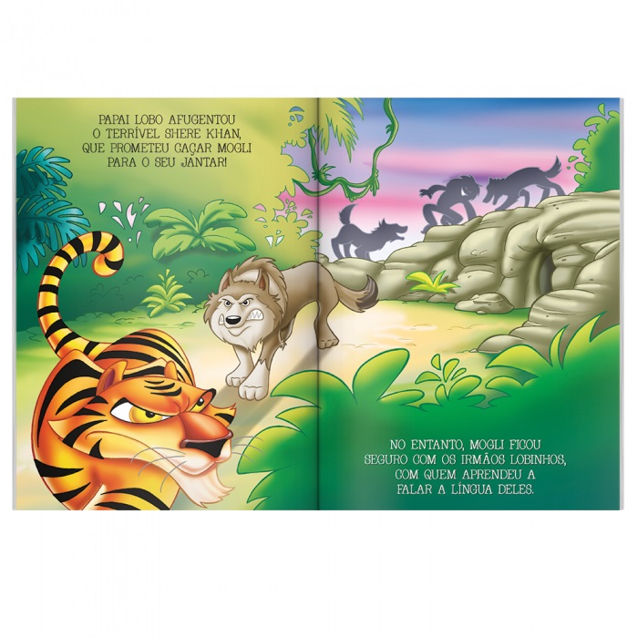 Livro Infantil Clássicos Inesquecíveis: O Livro da Selva Brasileitura  1147218 - Papelaria Criativa