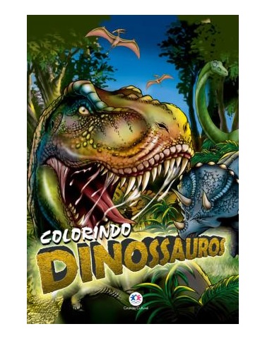 Livro Infantil Colorindo Dinossauros Ciranda Cultural - Papelaria