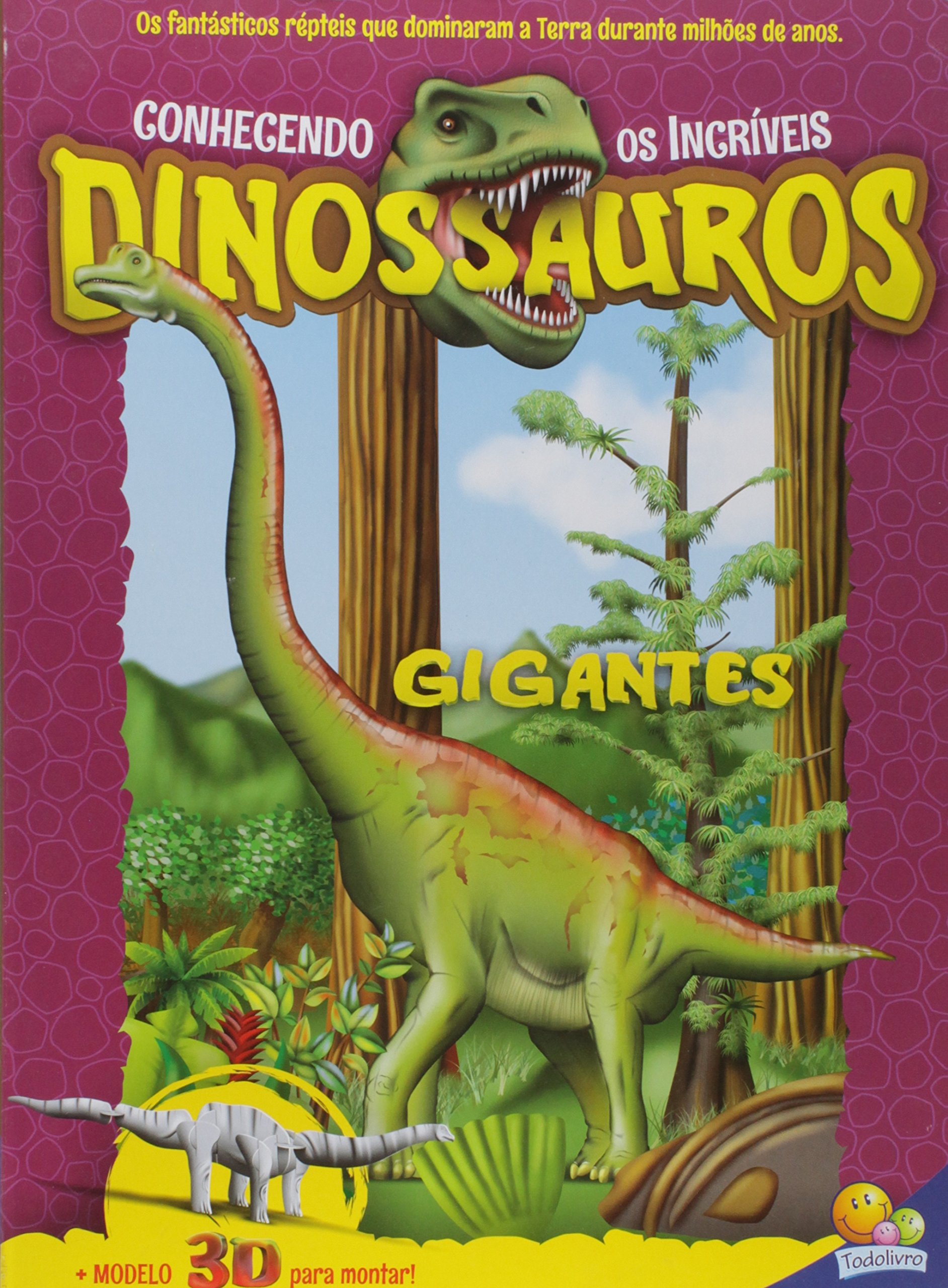 Livro Infantil Dinossauros - Adesivos, Atividades, Jogos E Desafios -  Todolivro - Com Cenario Para Criar Suas Próprias Histórias Presente  Criativo Para O Dia A Dia Das Crianças