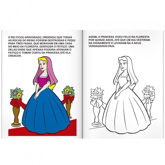 Livro Para Colorir A Bela Adormecida - Disney Princesa DCL - Pedagógica -  Papelaria, Livraria, Artesanato, Festa e Fantasia