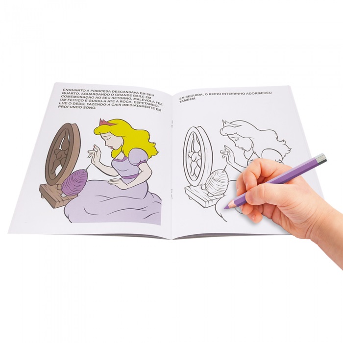 Livro Para Colorir A Bela Adormecida - Disney Princesa DCL - Pedagógica -  Papelaria, Livraria, Artesanato, Festa e Fantasia