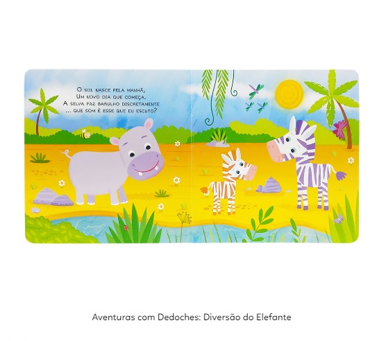 LIVRO INFANTIL DEDOCHES DIVERSAO DO ELEFANTE TODOLIVRO